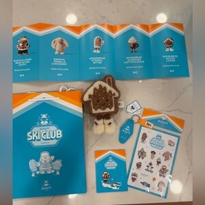Jellycat Amuseables Molasi Cookie LA The Grove Pop Up Ski World Exclusve Set